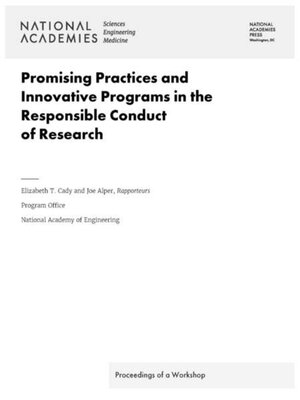 cover image of Promising Practices and Innovative Programs in the Responsible Conduct of Research